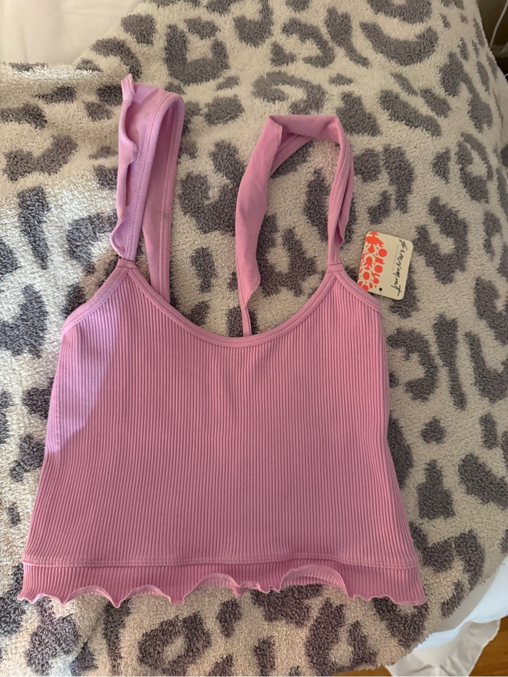 Free People Ribbed Lilac Tank Top